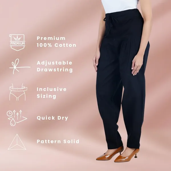 Black_Salwar_Pant_-_Modern_Style_Pure_Cotton_For_Women