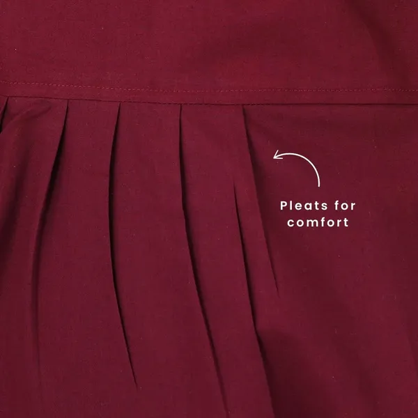 Rosewood_Maroon_Salwar_Pant_-_Modern_Style_Pure_Cotton_For_Women_-_Ethnic_Semi_Patiala_Trouser_-_Office,Home_-_All_Day_Comfort_Wear_With_Drawstring