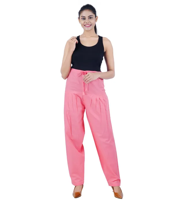 Shell_Pink_Salwar_Pant_-_Modern_Style_Pure_Cotton_For_Women