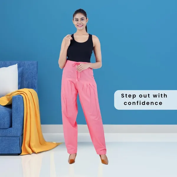Shell_Pink_Salwar_Pant_-_Modern_Style_Pure_Cotton_For_Women