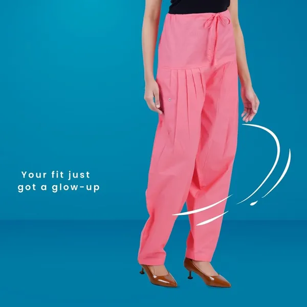 Shell_Pink_Salwar_Pant_-_Modern_Style_Pure_Cotton_For_Women