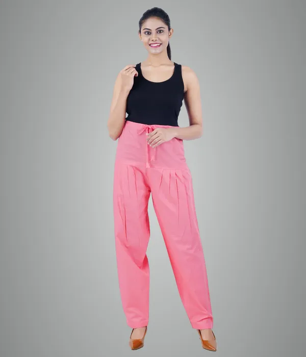 Shell_Pink_Salwar_Pant_-_Modern_Style_Pure_Cotton_For_Women