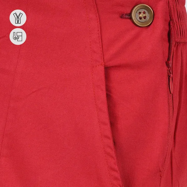 Barbados_Cherry_Ultra_Soft_Stretchable_Lycra_Cotton_Trousers_Pant_For_Women,_Half-Elasticated_Waist,_Side_Zipper_&_Pocket,_Straight_Fit_Formal_Wear_For_Regular_Office,_Work,_College_&_Daily_Casual_Use