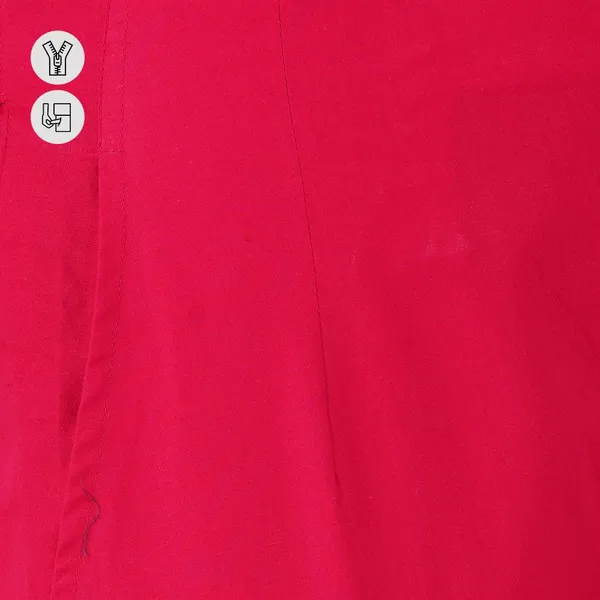 Bright_Pink_Ultra_Soft_Stretchable_Lycra_Cotton_Trousers_Pant_For_Women,_Half-Elasticated_Waist,_Side_Zipper_&_Pocket,_Straight_Fit_Formal_Wear_For_Regular_Office,_Work,_College_&_Daily_Casual_Use