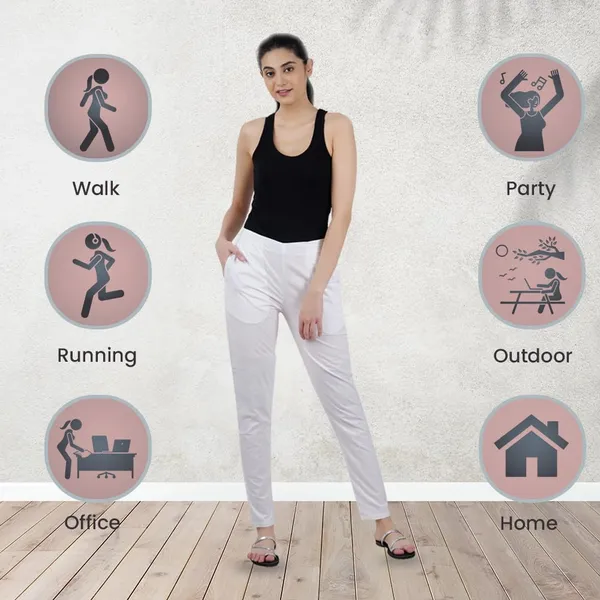 Blanco_White_Ultra_Soft_Stretchable_Lycra_Cotton_Trousers_Pant_For_Women,_Half-Elasticated_Waist,_Side_Zipper_&_Pocket,_Straight_Fit_Formal_Wear_For_Regular_Office,_Work,_College_&_Daily_Casual_Use