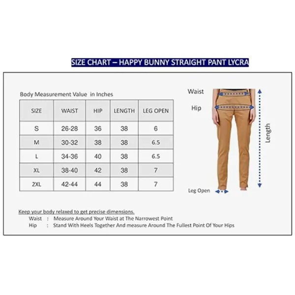 Chocolate_Brown_Ultra_Soft_Stretchable_Lycra_Cotton_Trousers_Pant_For_Women,_Half-Elasticated_Waist,_Side_Zipper_&_Pocket,_Straight_Fit_Formal_Wear_For_Regular_Office,_Work,_College_&_Daily_Casual_Use