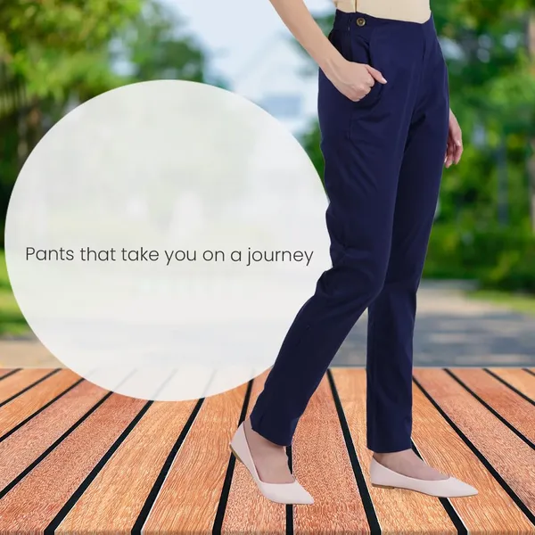 Midnight_Blue_Ultra_Soft_Stretchable_Lycra_Cotton_Trousers_Pant_For_Women,_Half-Elasticated_Waist,_Side_Zipper_&_Pocket,_Straight_Fit_Formal_Wear_For_Regular_Office,_Work,_College_&_Daily_Casual_Use