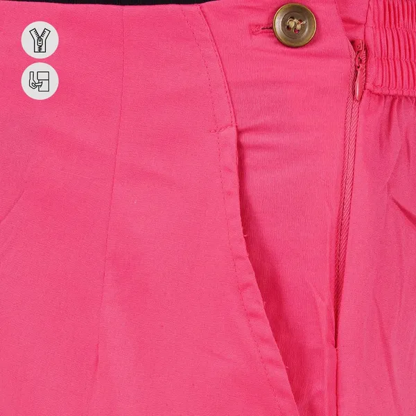 Paradise_Pink_Ultra_Soft_Stretchable_Lycra_Cotton_Trousers_Pant_For_Women,_Half-Elasticated_Waist,_Side_Zipper_&_Pocket,_Straight_Fit_Formal_Wear_For_Regular_Office,_Work,_College_&_Daily_Casual_Use
