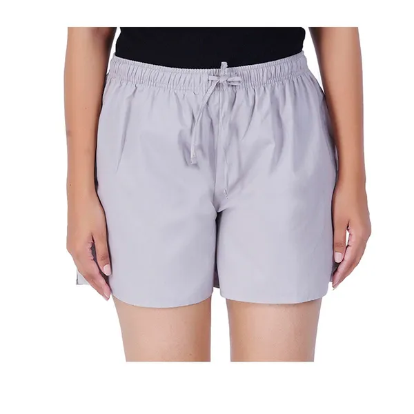 Alloy_Grey_100%_Pure_Cotton_Shorts_For_Women-_Soft,_Light,_Breathable_Lounge/Outing/Summer/Vacation,_Regular_Fit_Solid_Multicolor_-_Casual_And_Comfort_Bottom_Wear