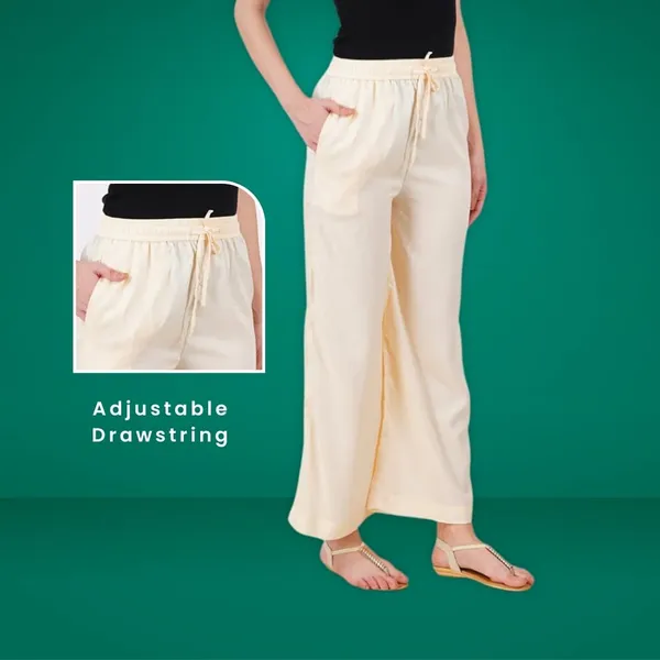 Buttercream_Stylish_Fine_Rayon_Palazzo_Pants_-_Flowy,_Just_Right_Shine_For_Women_-_Office_Use_|_Party_&_Outdoor_Wear_-_Regular_Fit,_Full_Length,_Side_Pocket