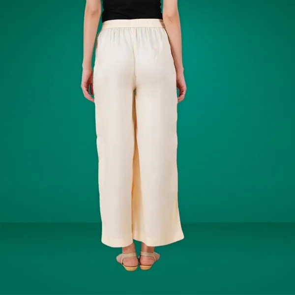Buttercream_Stylish_Fine_Rayon_Palazzo_Pants_-_Flowy,_Just_Right_Shine_For_Women_-_Office_Use_|_Party_&_Outdoor_Wear_-_Regular_Fit,_Full_Length,_Side_Pocket