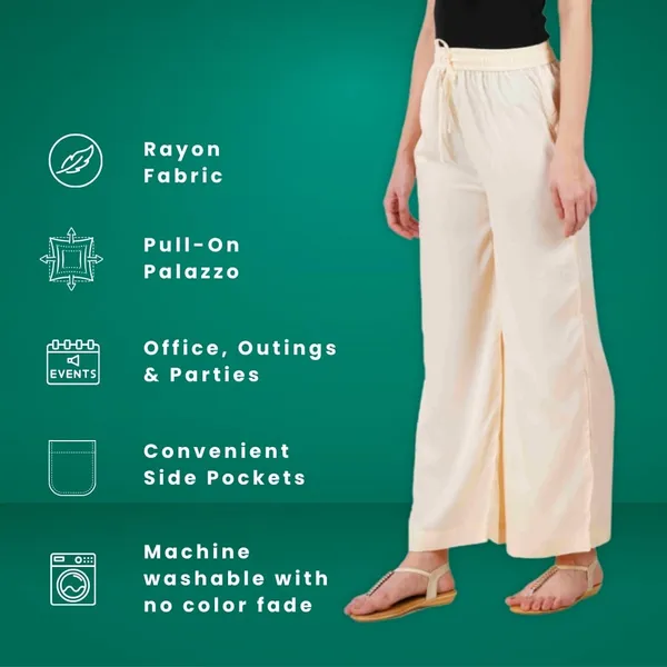 Buttercream_Stylish_Fine_Rayon_Palazzo_Pants_-_Flowy,_Just_Right_Shine_For_Women_-_Office_Use_|_Party_&_Outdoor_Wear_-_Regular_Fit,_Full_Length,_Side_Pocket