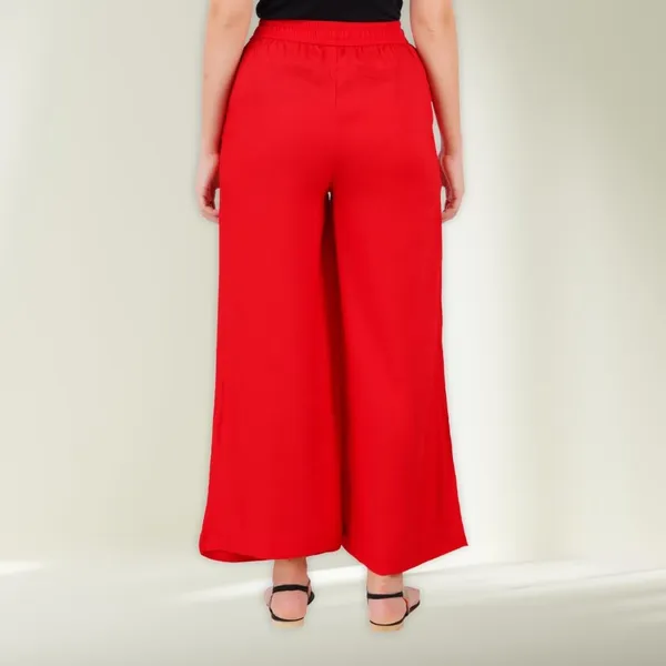 Chilly_Red_Stylish_Fine_Rayon_Palazzo_Pants_-_Flowy,_Just_Right_Shine_For_Women_-_Office_Use_|_Party_&_Outdoor_Wear_-_Regular_Fit,_Full_Length,_Side_Pocket