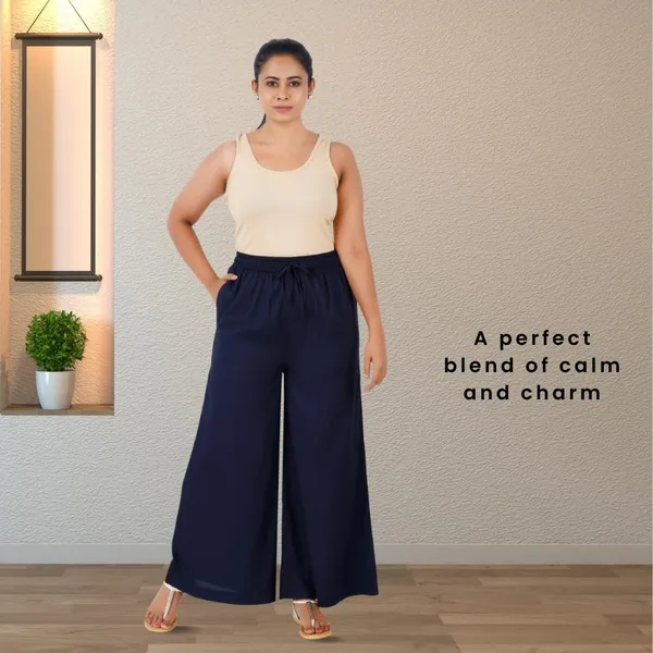 Midnight_Blue_Stylish_Fine_Rayon_Palazzo_Pants_-_Flowy,_Just_Right_Shine_For_Women_-_Office_Use_|_Party_&_Outdoor_Wear_-_Regular_Fit,_Full_Length,_Side_Pocket