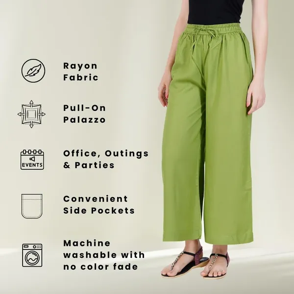 Meadow_Green_Stylish_Fine_Rayon_Palazzo_Pants_-_Flowy,_Just_Right_Shine_For_Women_-_Office_Use_|_Party_&_Outdoor_Wear_-_Regular_Fit,_Full_Length,_Side_Pocket