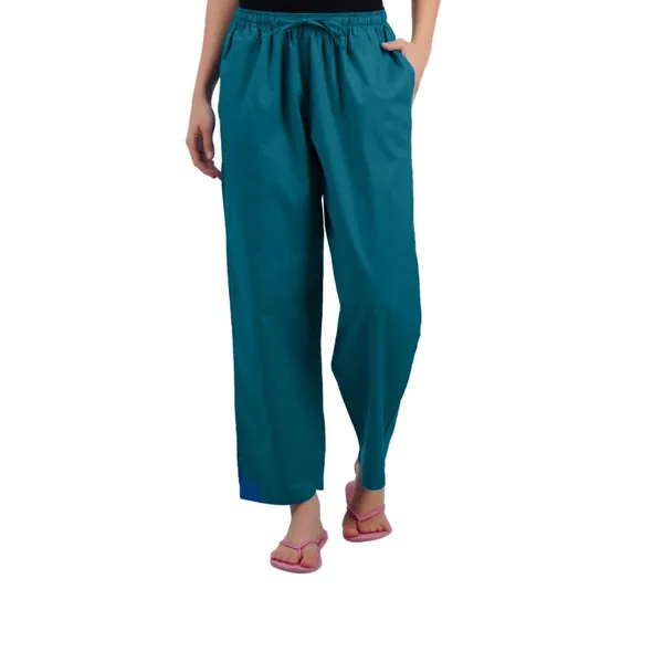 Peacock_Green_Stylish_Fine_Rayon_Palazzo_Pants_-_Flowy,_Just_Right_Shine_For_Women_-_Office_Use_|_Party_&_Outdoor_Wear_-_Regular_Fit,_Full_Length,_Side_Pocket