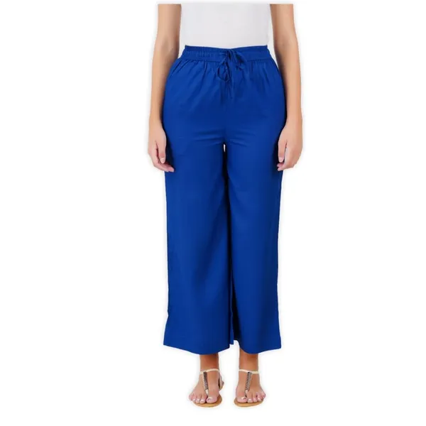 Royal_Blue_Stylish_Fine_Rayon_Palazzo_Pants_-_Flowy,_Just_Right_Shine_For_Women_-_Office_Use_|_Party_&_Outdoor_Wear_-_Regular_Fit,_Full_Length,_Side_Pocket