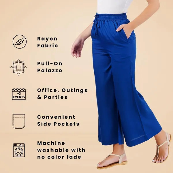 Royal_Blue_Stylish_Fine_Rayon_Palazzo_Pants_-_Flowy,_Just_Right_Shine_For_Women_-_Office_Use_|_Party_&_Outdoor_Wear_-_Regular_Fit,_Full_Length,_Side_Pocket
