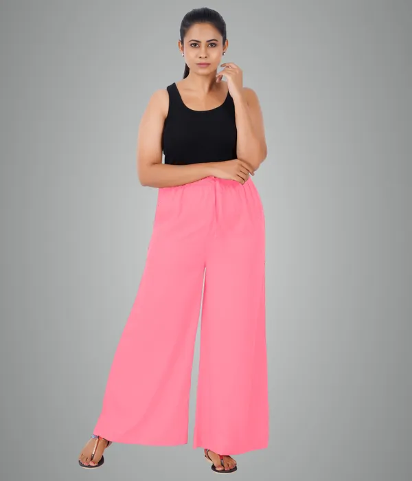 Shell_Pink_Flowy_Palazzo_Pant_For_Women