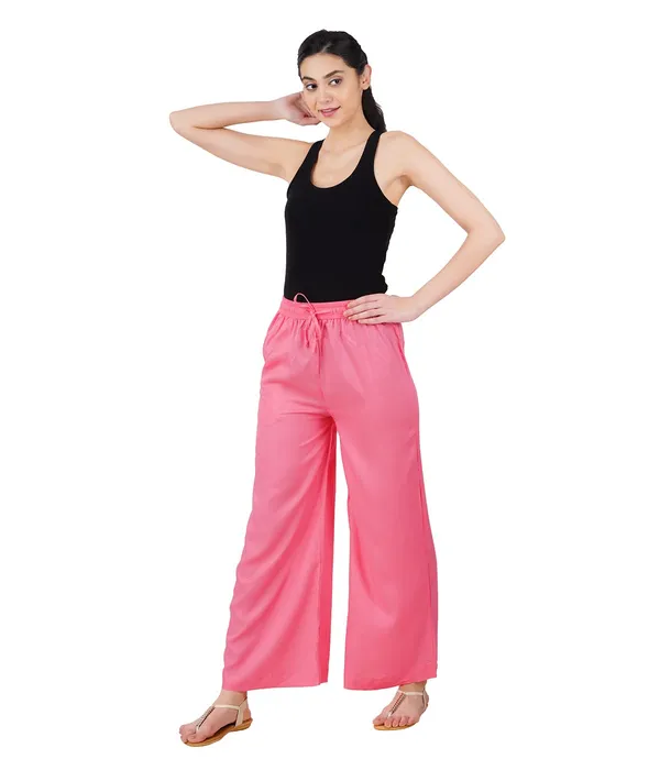 Strawberry_Pink_Stylish_Fine_Rayon_Palazzo_Pants_-_Flowy,_Just_Right_Shine_For_Women_-_Office_Use_|_Party_&_Outdoor_Wear_-_Regular_Fit,_Full_Length,_Side_Pocket