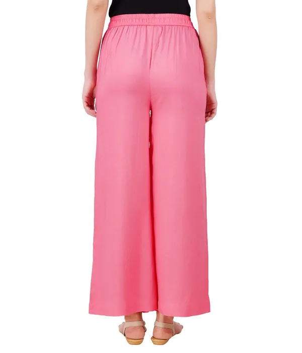 Strawberry_Pink_Stylish_Fine_Rayon_Palazzo_Pants_-_Flowy,_Just_Right_Shine_For_Women_-_Office_Use_|_Party_&_Outdoor_Wear_-_Regular_Fit,_Full_Length,_Side_Pocket