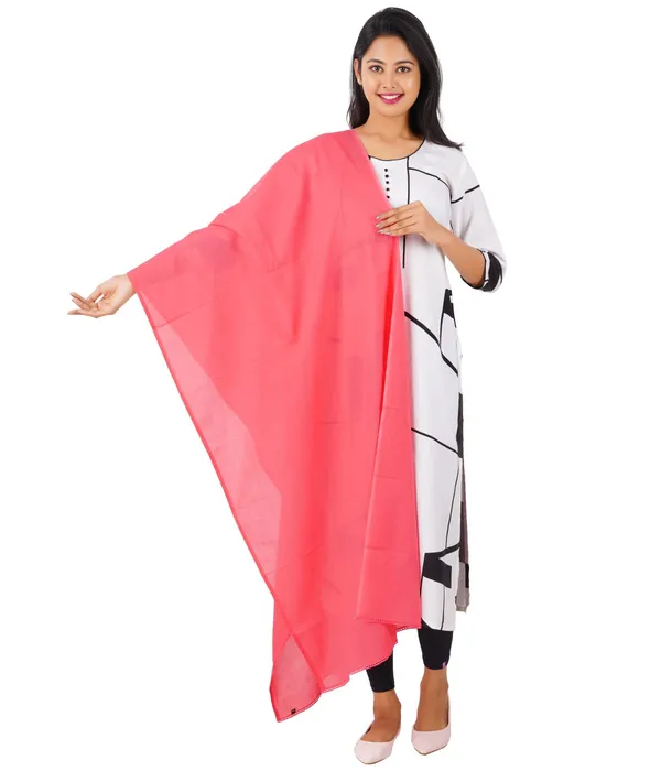 Apple_Peach_Women_Cotton_Churidar/Gathering_Pant_With_Dupatta_Set_-Solid_Ethnic_Sleek_Ankle_-Regular_Fit-Office_|_Outdoor_Wear