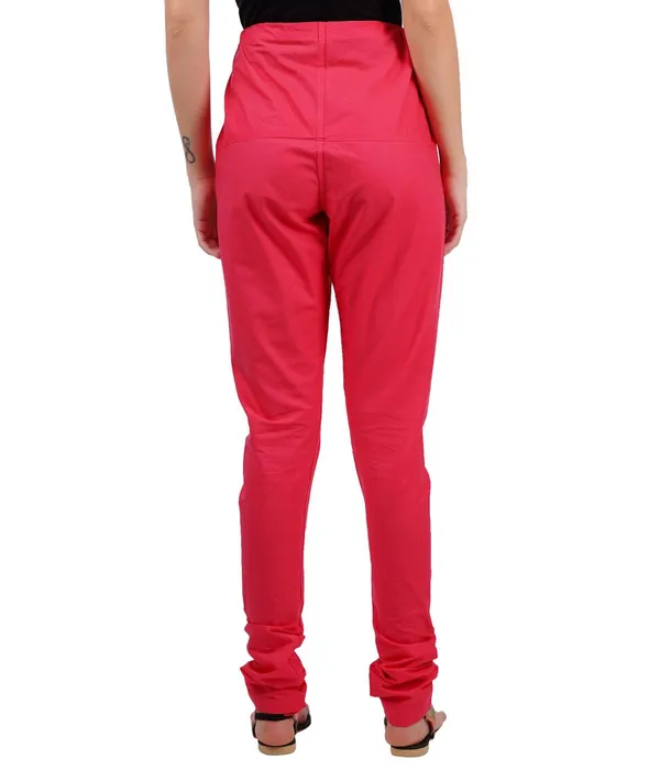 Apple_Peach_Women_Cotton_Churidar/Gathering_Pant_With_Dupatta_Set_-Solid_Ethnic_Sleek_Ankle_-Regular_Fit-Office_|_Outdoor_Wear
