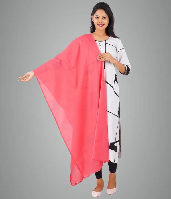 Apple_Peach_Women_Cotton_Churidar/Gathering_Pant_With_Dupatta_Set_-Solid_Ethnic_Sleek_Ankle_-Regular_Fit-Office_|_Outdoor_Wear