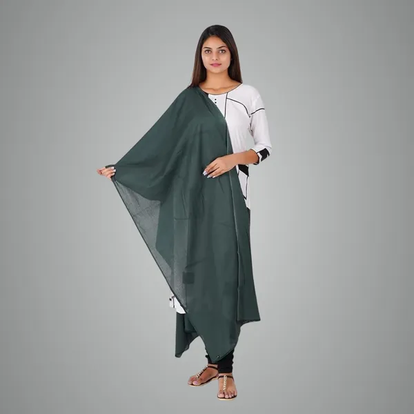 Gathering_Dupatta_Set-Trekking_Green