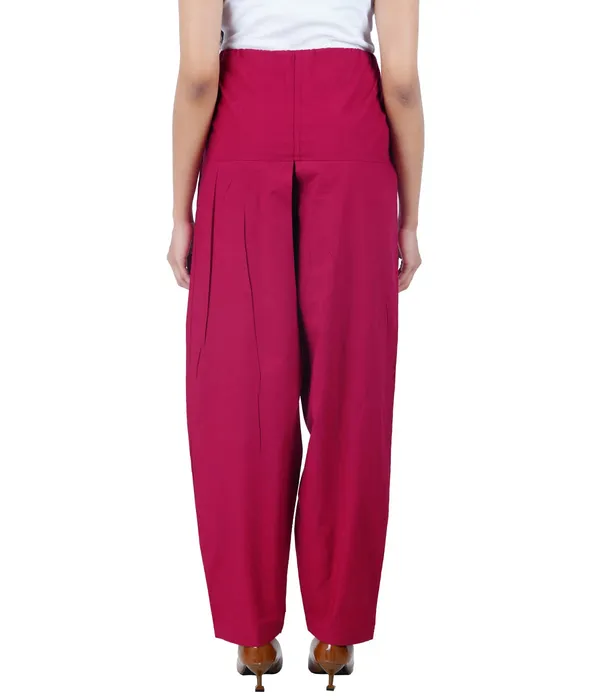 Burgundy_Maroon_Salwar_Pant_Dupatta_Colour_Combo_-_Ethnic_Style_-_Comfort_Fit_With_Drawstring_For_Office_And_All_Day_Wear
