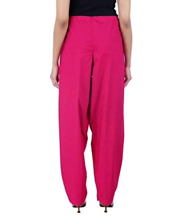 Bright_Pink_Salwar_Pant_Dupatta_Colour_Combo_-_Ethnic_Style_-_Comfort_Fit_With_Drawstring_For_Office_And_All_Day_Wear