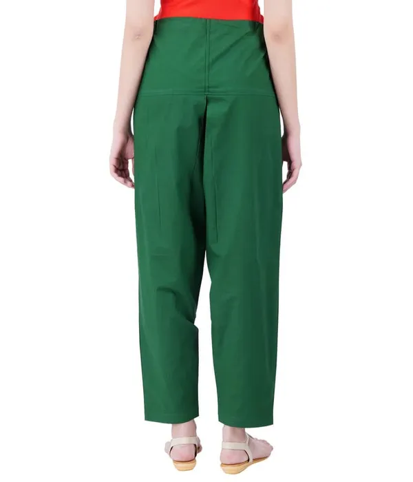 Dark_Green_Salwar_Pant_Dupatta_Colour_Combo_-_Ethnic_Style_-_Comfort_Fit_With_Drawstring_For_Office_And_All_Day_Wear