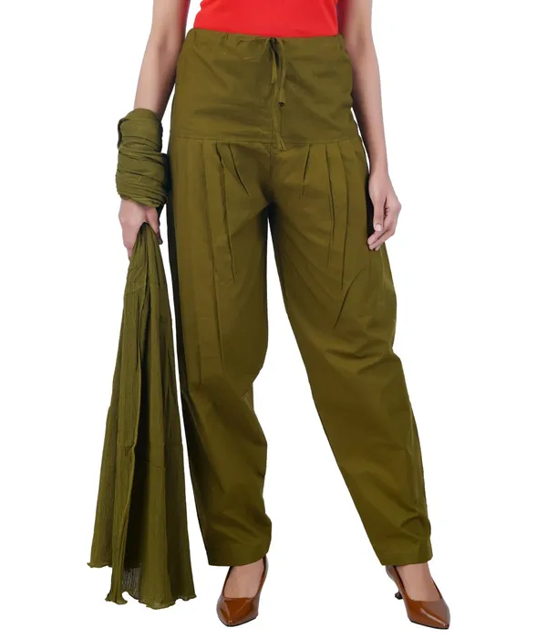 Forest_Green_Salwar_Pant_Dupatta_Colour_Combo_-_Ethnic_Style_-_Comfort_Fit_With_Drawstring_For_Office_And_All_Day_Wear
