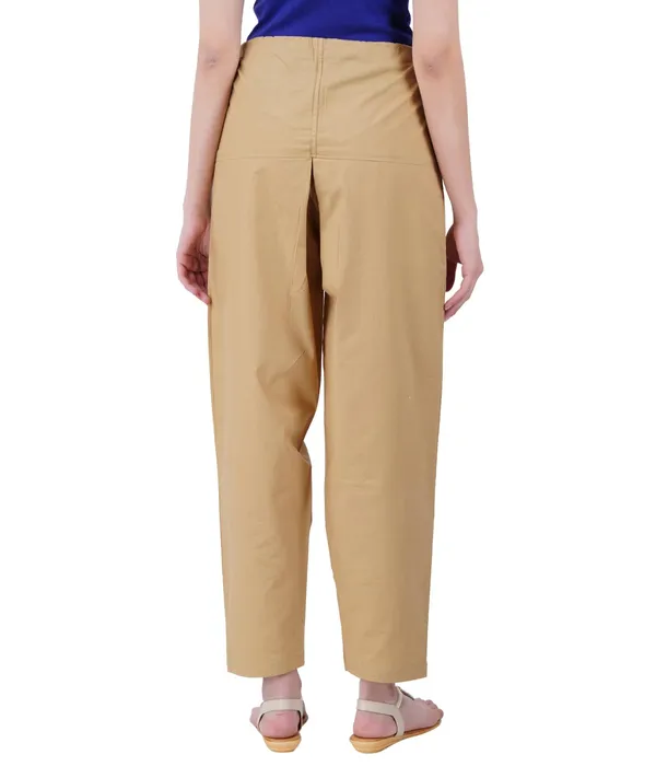 Sand_Khaki_Salwar_Pant_Dupatta_Colour_Combo_-_Ethnic_Style_-_Comfort_Fit_With_Drawstring_For_Office_And_All_Day_Wear