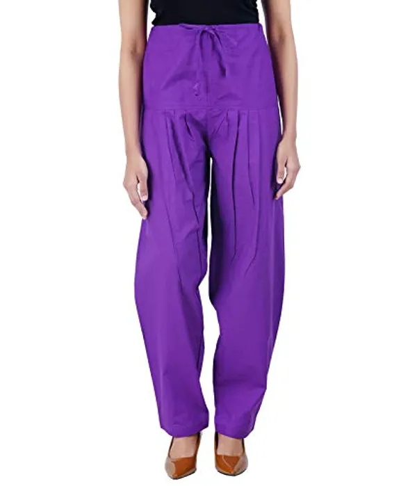 Magenta_Violet_Salwar_Pant_Dupatta_Colour_Combo_-_Ethnic_Style_-_Comfort_Fit_With_Drawstring_For_Office_And_All_Day_Wear