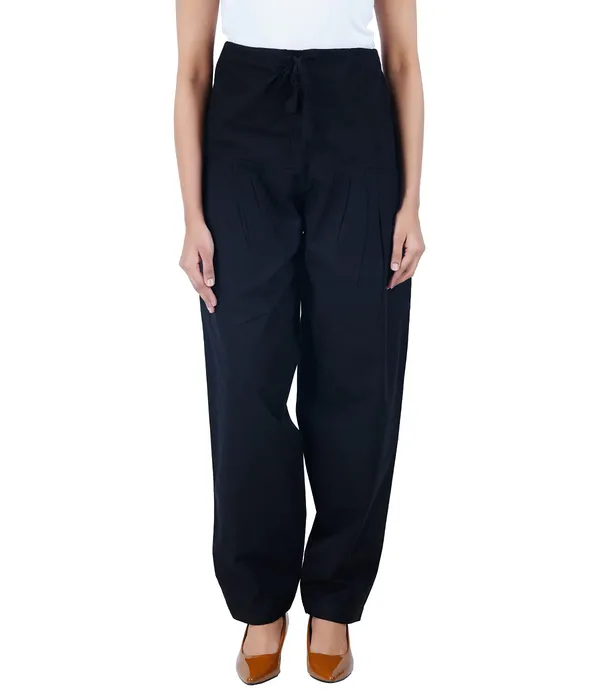 Black_Salwar_Pant_Dupatta_Colour_Combo_-_Ethnic_Style_-_Comfort_Fit_With_Drawstring_For_Office_And_All_Day_Wear