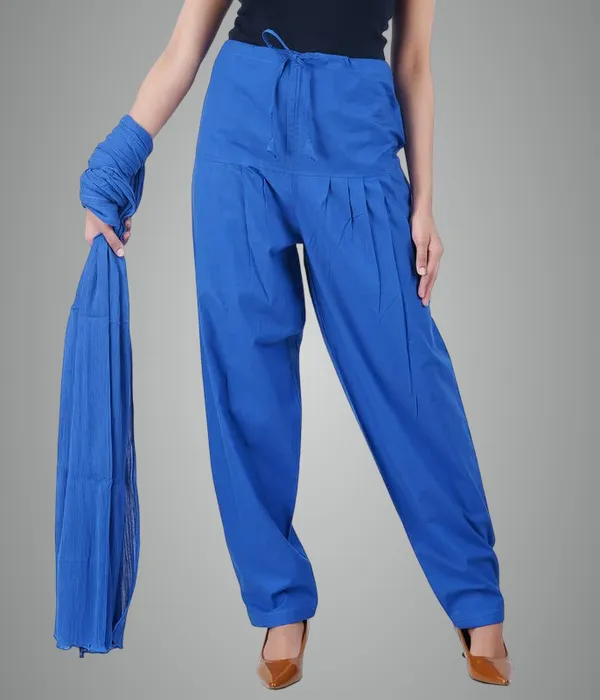 Plum_Blue_Salwar_Pant_Dupatta_Colour_Combo_-_Ethnic_Style_-_Comfort_Fit_With_Drawstring_For_Office_And_All_Day_Wear