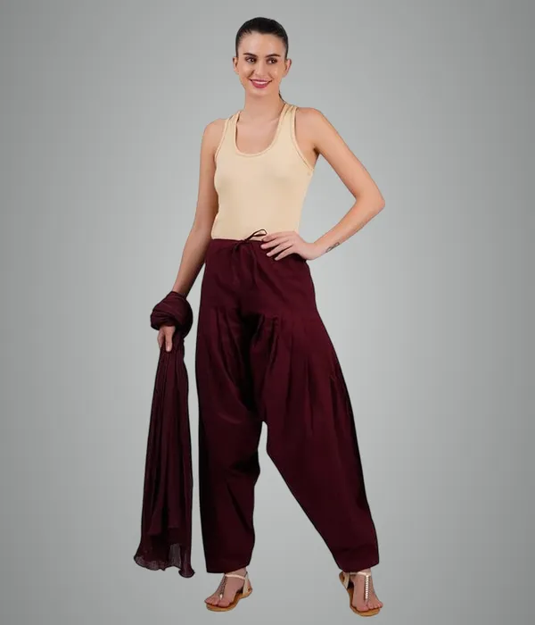 Salwar_Dupatta_Set-Rosewood_Meroon