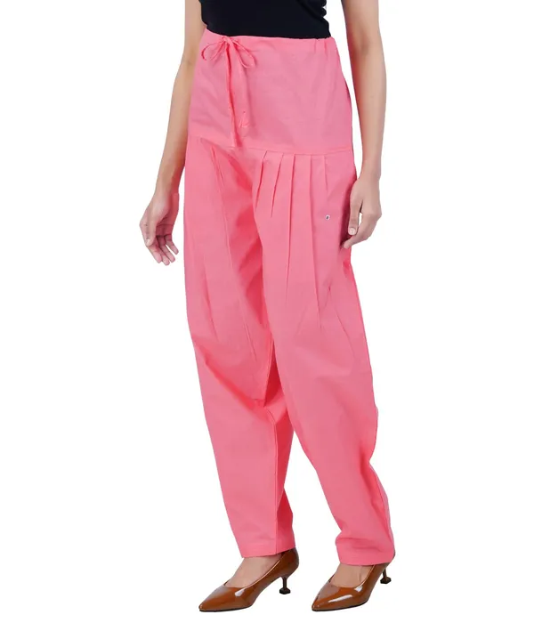 Shell_Pink_Salwar_Pant_Dupatta_Colour_Combo_-_Ethnic_Style_-_Comfort_Fit_With_Drawstring_For_Office_And_All_Day_Wear