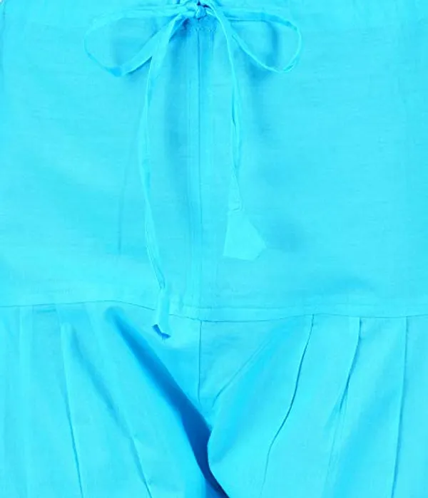 Turq_Blue_Salwar_Pant_Dupatta_Colour_Combo_-_Ethnic_Style_-_Comfort_Fit_With_Drawstring_For_Office_And_All_Day_Wear