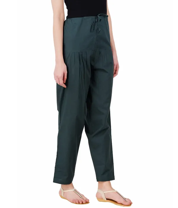 Trekking_Green_Salwar_Pant_Dupatta_Colour_Combo_-_Ethnic_Style_-_Comfort_Fit_With_Drawstring_For_Office_And_All_Day_Wear