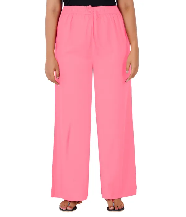 Shell_Pink_Flowy_Palazzo_Pant_For_Women