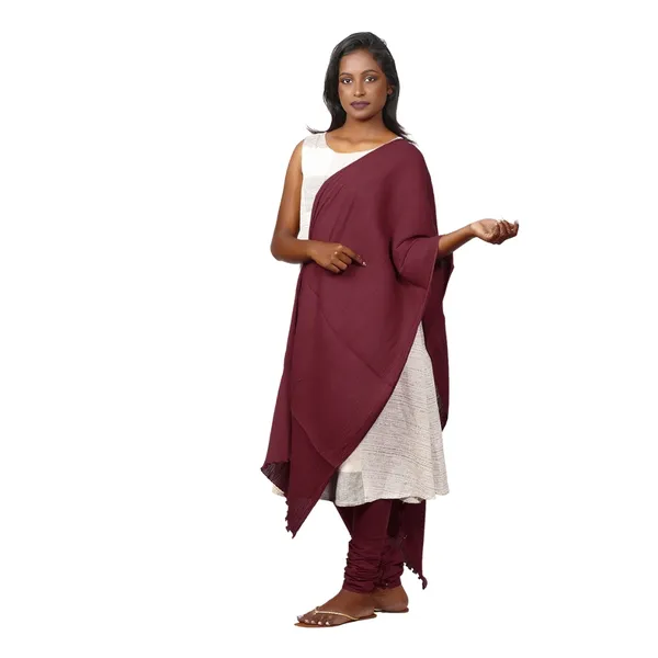 Gathering_Dupatta_Set-Rosewood_Meroon