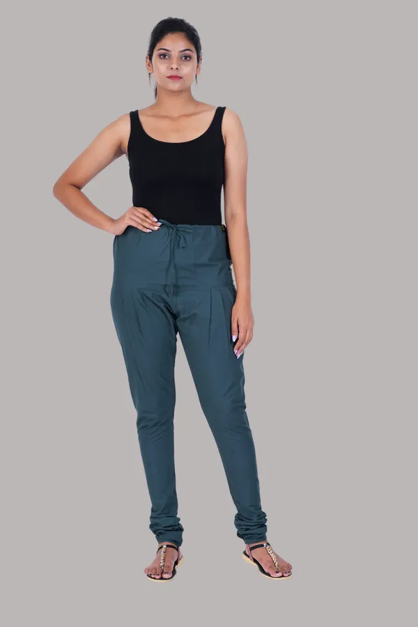 Cotton_Gathering_Pant-Trekking_Green