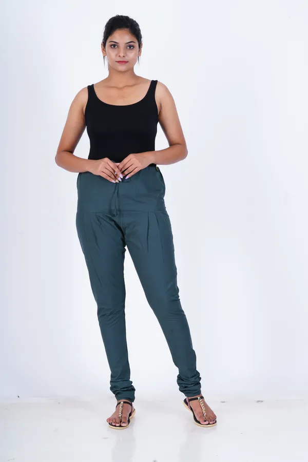 Cotton_Gathering_Pant-Trekking_Green