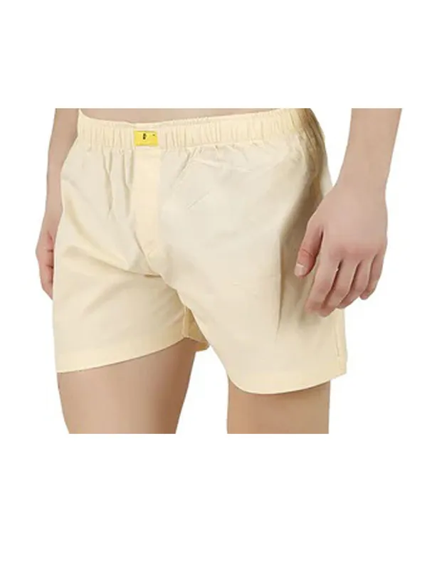 Cream_Cotton_Boxer_Shorts_For_Men