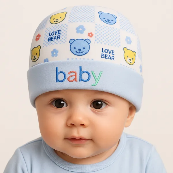 Multicolor_100%_Cotton_Caps_For_Baby_Pack_Of_4