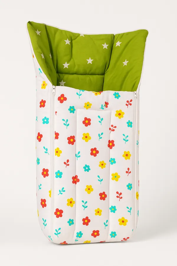 Green_Cotton_Soft,_Washable_&_Skin-Friendly_Carry_Nest_Cum_Bed_For_Baby