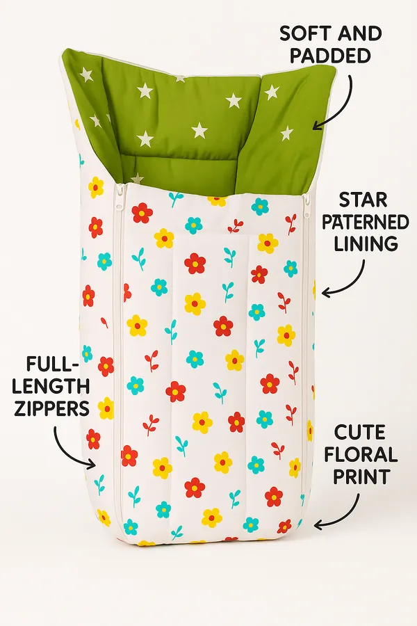 Green_Cotton_Soft,_Washable_&_Skin-Friendly_Carry_Nest_Cum_Bed_For_Baby