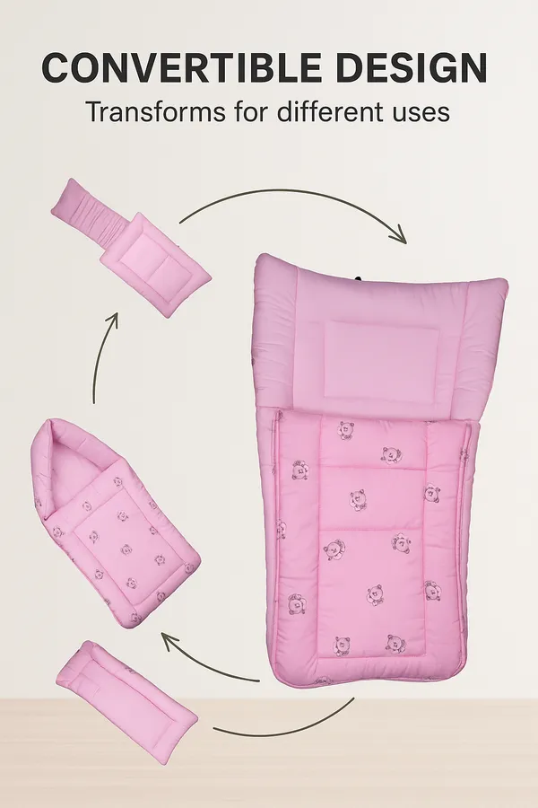 Pink_Printed_Sleeveless_Carry_Nest_Cum_Bed_For_Baby